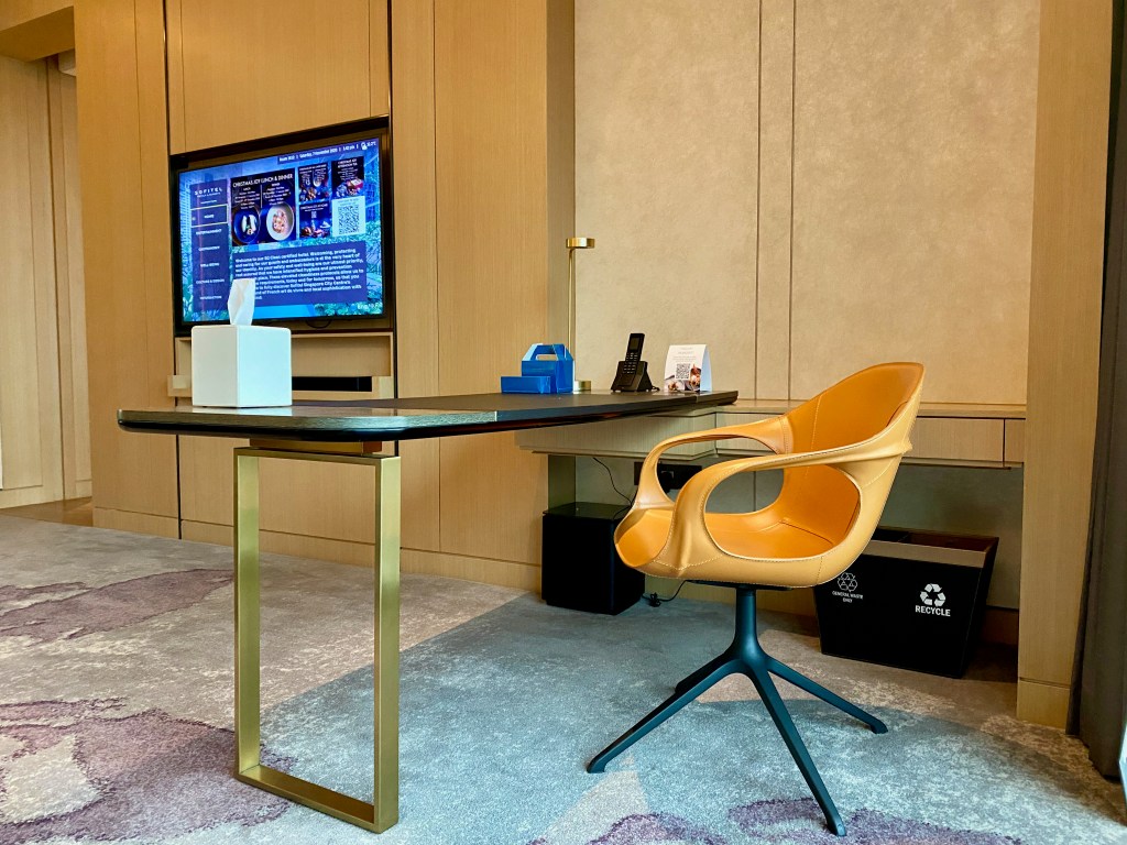 Work desk in the living room