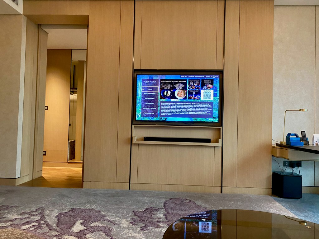 55" smart TV in the living room with Bose soundbar