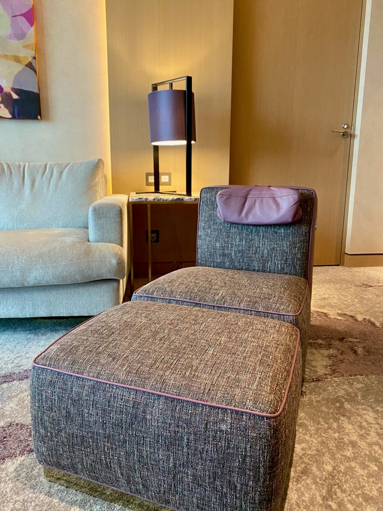 The single seater armchair in the living room